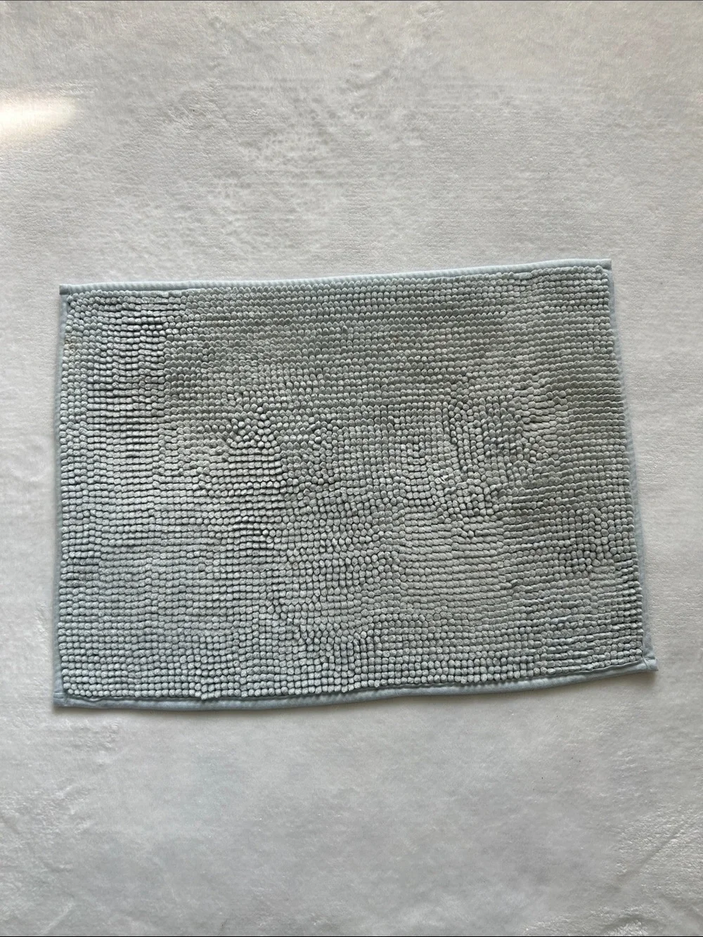 Textured Bath Mat in Light Blue